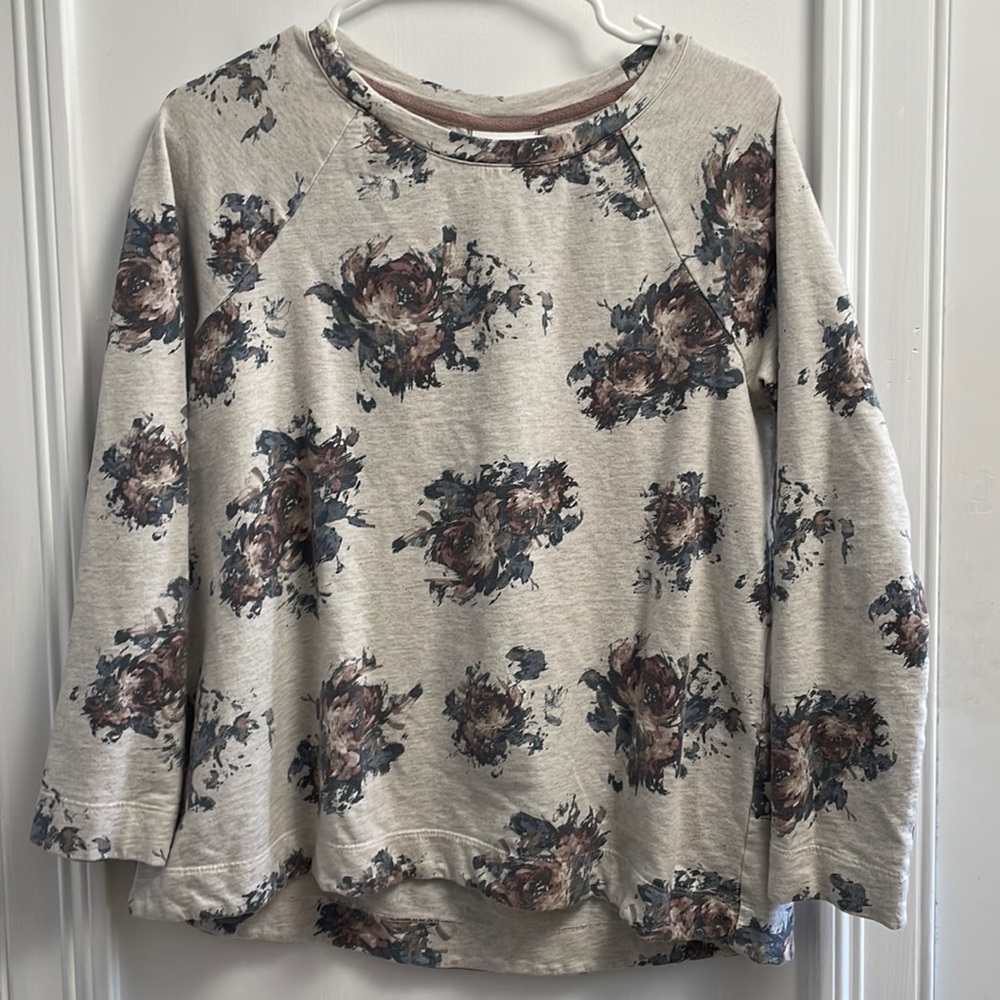 J Jill floral sweater